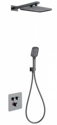 Встраиваемая душевая система Wonzon&Woghand WW-B4003-BGG, темный графит