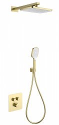 Встраиваемая душевая система Wonzon&Woghand WW-B4003-BG, брашированное золото