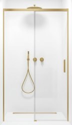 Душевая дверь Radaway Idea DWJ Brushed Gold 160 L, профиль золото
