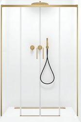 Душевая дверь Radaway Idea Brushed Gold DWD 150, профиль золото