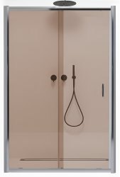 Душевая дверь Radaway Premium Plus DWJ 140 профиль хром, стекло коричневое