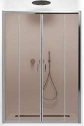 Душевая дверь Radaway Premium Plus DWD 140 профиль хром, стекло коричневое