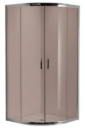 Душевой уголок Radaway Premium Plus A 80x80, профиль хром стекло коричневое