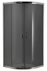 Душевой уголок Radaway Premium Plus A 80x80, профиль хром стекло графит