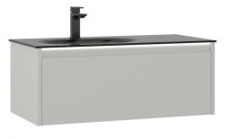 Тумба с раковиной Orka Lisbon 90 подвесная, кашемировый матовый