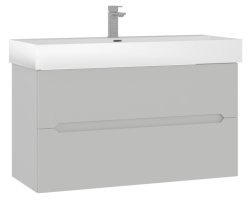 Тумба с раковиной Orka Malta 100 подвесная, кашемировый матовый