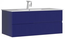 Тумба с раковиной Orka Moonlight 120 подвесная, синяя матовая