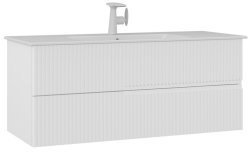 Тумба с раковиной Orka Moonlight 120 подвесная, белая матовая