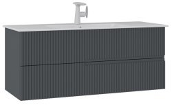 Тумба с раковиной Orka Moonlight 120 подвесная, антрацит матовый