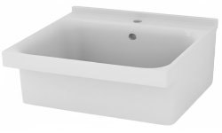 Раковина для постирочной Kerasan Aquadom 029301*1 75x50, белая