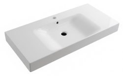 Раковина Kerasan Cento 355001*1 100x45, белая