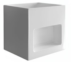 Раковина Kerasan Cento 3538bi*0 45x45, белая