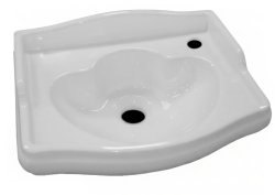 Раковина Kerasan Retro 103301*1dx 41x32, белая