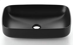 Накладная раковина Kerasan Tribeca 514131 60x38, черная матовая