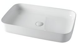 Накладная раковина Kerasan Tribeca 460201 70x43, белая