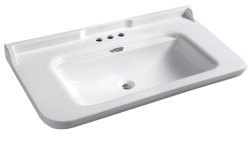 Раковина Kerasan Waldorf 4144K1bi/cr*3 120x55, белая