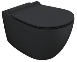Подвесной унитаз Simas Vignoni VI18VERT, черный матовый