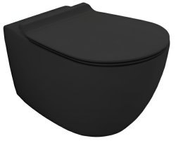 Подвесной унитаз Simas Vignoni VI18nero matt, черный матовый