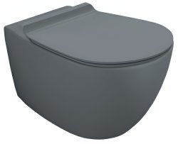 Подвесной унитаз Simas Vignoni VI18 cemento matt, серый матовый