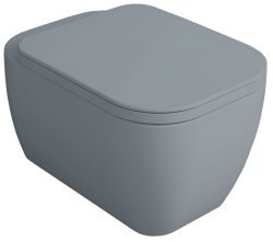 Подвесной унитаз Simas Henges HE18 cemento matt, серый матовый