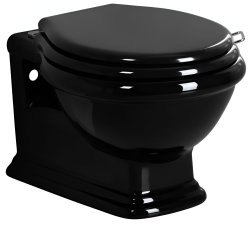 Подвесной унитаз Simas Lante LA18nero rimless, черный