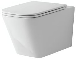 Подвесной унитаз Tece TECEspring S 9700996, белый с сиденьем