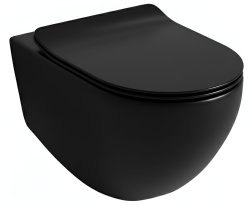 Подвесной унитаз Artceram File 2.0 FLV006 17 00, черный матовый