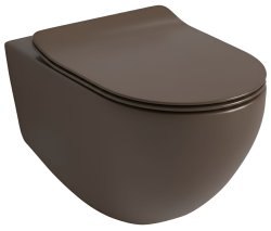 Подвесной унитаз Artceram File 2.0 FLV006 40 00, коричневый матовый