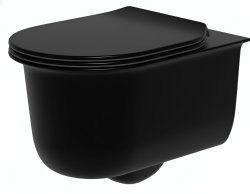 Подвесной унитаз Artceram Chic CHV001 17 00, черный матовый