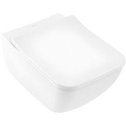 Подвесной унитаз Villeroy&Boch Venticello 4611RS01 безободковый, белый с сиденьем