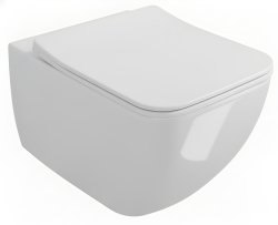 Подвесной унитаз Villeroy&Boch Venticello 4611RLR1 безободковый, белый с сиденьем