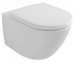 Подвесной унитаз Villeroy&Boch Subway 3 4670TSR1 безободковый, белый с сиденьем