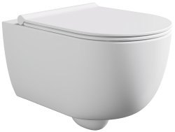 Подвесной унитаз Alice Unica 32254109SET, белый матовый с сиденьем