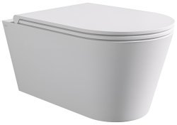 Подвесной унитаз Alice Hide Round 31170109, белый матовый