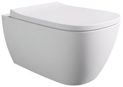 Подвесной унитаз Alice Wunder 45000109SET, белый матовый с сиденьем