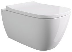 Подвесной унитаз Alice Wunder 45000101SET, белый с сиденьем