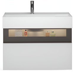 Тумба с раковиной Burgbad Yumo 80 SFMX082 F3193 C0001*1 подвесная