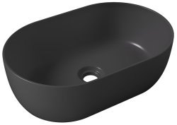 Накладная раковина Alice Unica 32120108 55x35, черная матовая