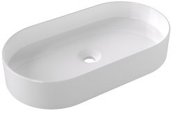 Накладная раковина Alice Hide Stadium 31120101 65x35, белая