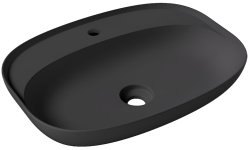 Накладная раковина Alice Form Oval 22460108 60x45, черная матовая