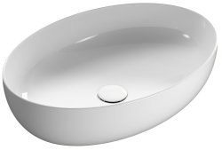 Накладная раковина Globo Oval TFO60.BI 60x42, белая