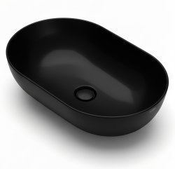 Накладная раковина Globo T-Edge B6O54.AR 54x36, черная матовая