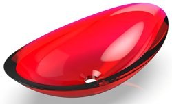 Накладная раковина Knife Charm Shape 70204040, красная