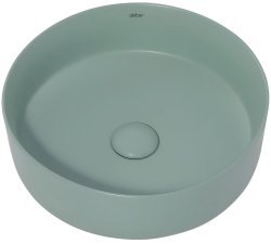 Накладная раковина Abber Bequem AC2108MCG 36x36, зеленая матовая
