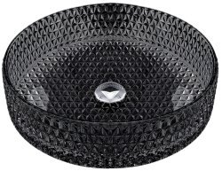 Накладная раковина Abber Glas AK2301B 39x39, черная