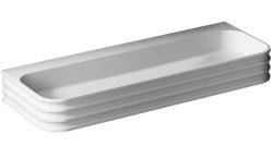 Подвесная раковина Abber Stein AS2651-0.8 80x45 из искусственного камня, белая