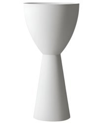 Напольная раковина Abber Stein AS2507 45x45 из искусственного камня, белая