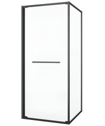 Душевой уголок Black&White S1120-9090GM 90x90, профиль оружейная сталь