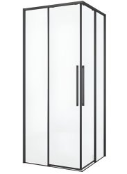 Душевой уголок Black&White S1220-9090GM 90x90, профиль оружейная сталь