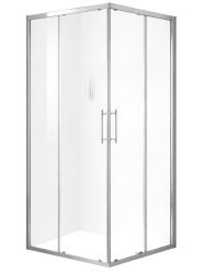 Душевой уголок Black&White Stellar Wind S102-1000 100x100, профиль хром